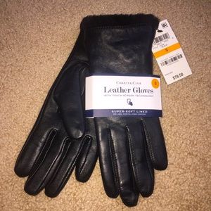 NWT Leather Charter Club Gloves